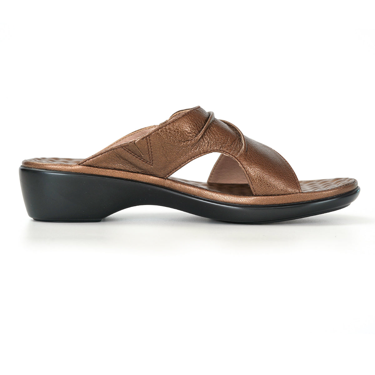 ស្បែកជើងសុខភាពនារី Pierre Cardin ទន់ស្រួលពាក់ ផលិតពីស្បែកពិតប្រាកដ ប្រផេះ ម៉ូដែល 23SS294