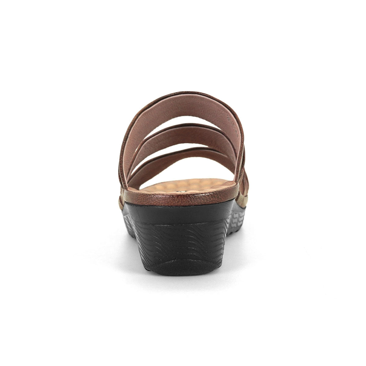 ស្បែកជើងនារី Pierre Cardin ស្បែកជើងប៉ាតា ស្បែកជើងផ្ទាត់ ទន់ស្រួលពាក់ ផលិតពីស្បែកសុទ្ធ ពណ៌ត្នោត ម៉ូដែល 22SS254 