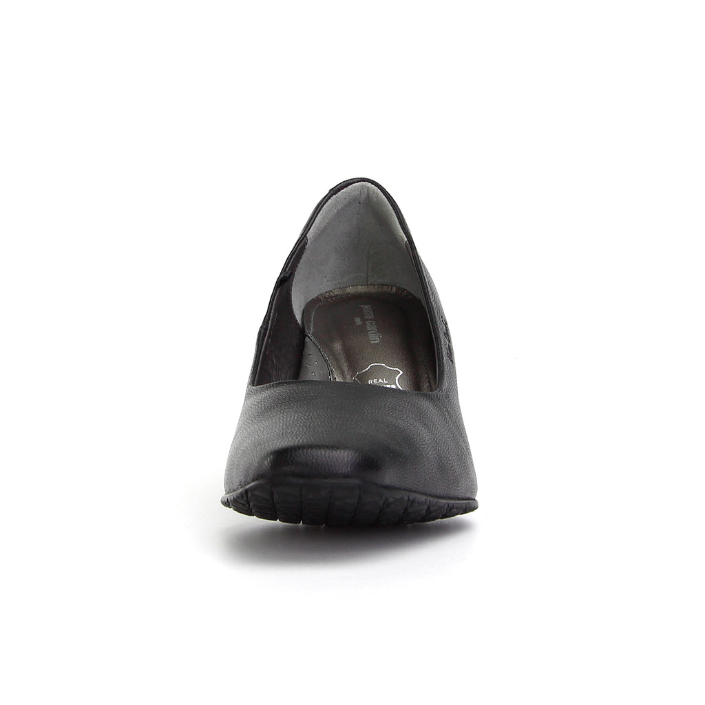 ស្បែកជើងកែងជើងនារី Pierre Cardin ទន់ស្រួលពាក់ ផលិតពីស្បែកសុទ្ធ សំរិទ្ធមាស ទំហំ 23WD314