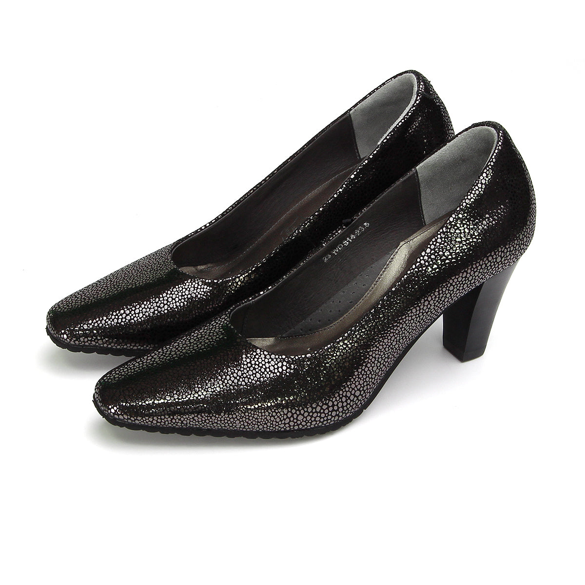 ស្បែកជើងកែងជើងនារី Pierre Cardin ទន់ស្រួលពាក់ ផលិតពីស្បែកសុទ្ធ សំរិទ្ធមាស ទំហំ 23WD314