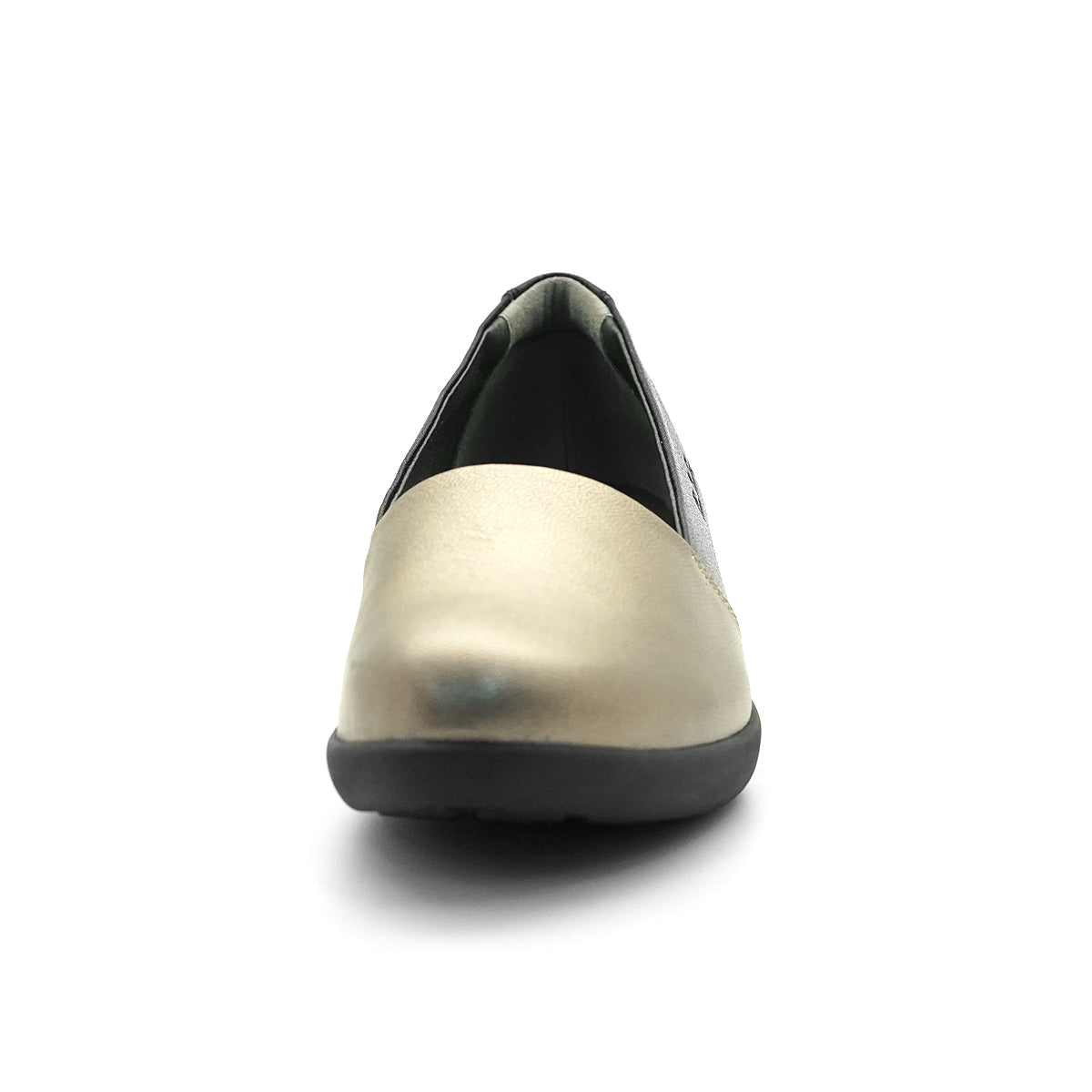 ស្បែកជើងសំប៉ែតនារី Pierre Cardin ទន់ស្រួលពាក់ ផលិតពីស្បែកសុទ្ធ ពណ៌ខ្មៅ ម៉ូដែល 27WC455