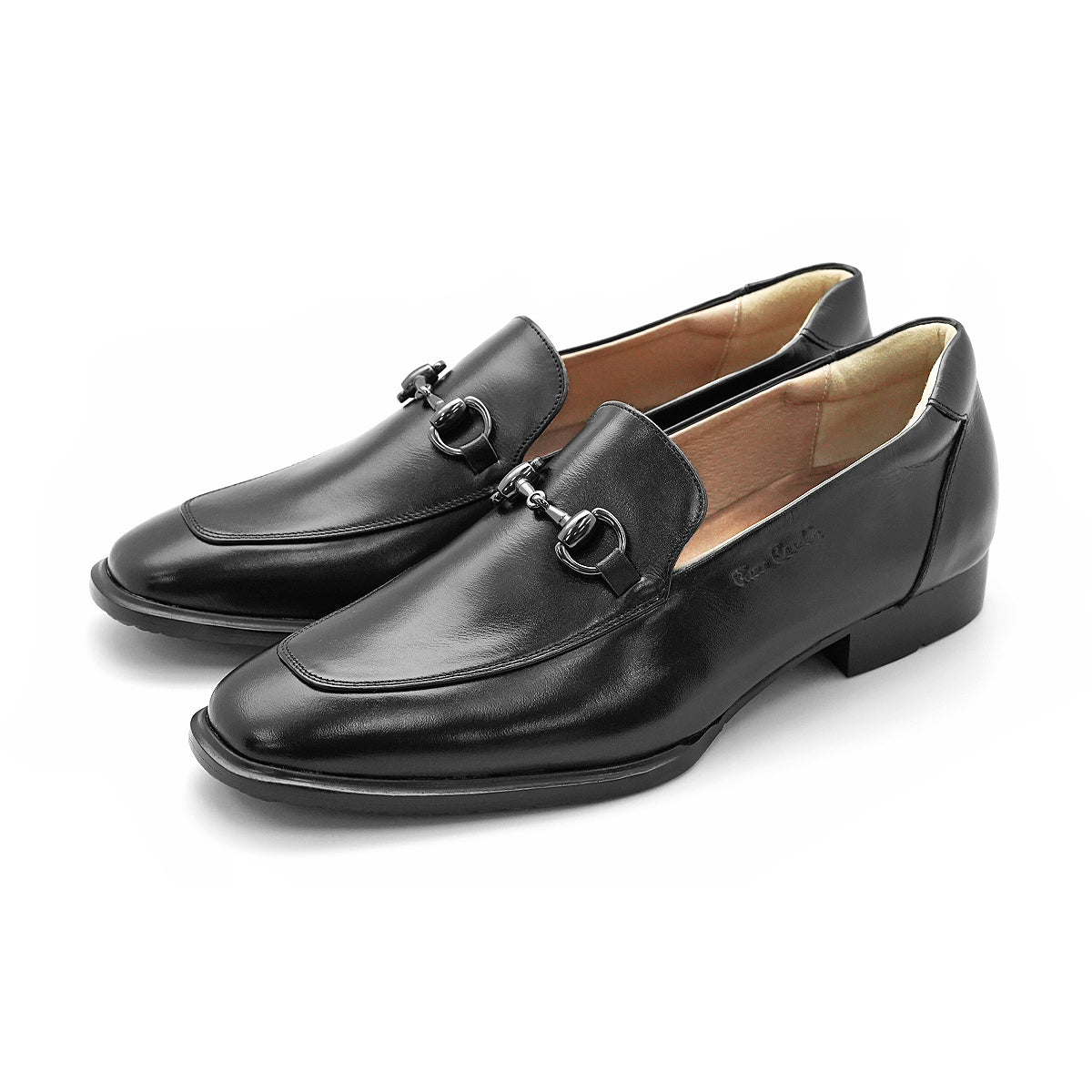 ស្បែកជើងកែងរបស់ស្ត្រី Pierre Cardin ផលិតពីស្បែកសុទ្ធ ពណ៌ខ្មៅ ម៉ូដែល 30TC113