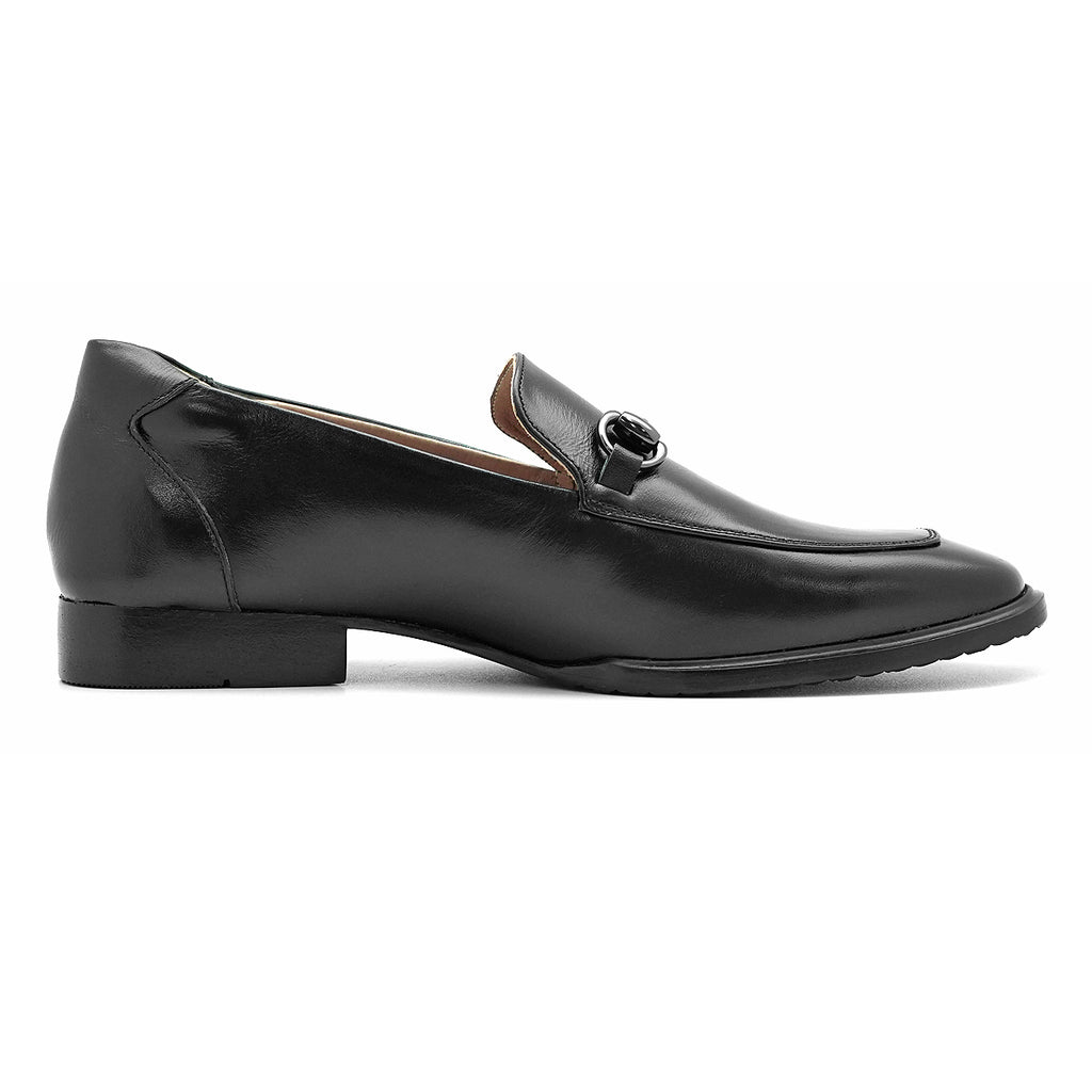 ស្បែកជើងកែងរបស់ស្ត្រី Pierre Cardin ផលិតពីស្បែកសុទ្ធ ពណ៌ខ្មៅ ម៉ូដែល 30TC113