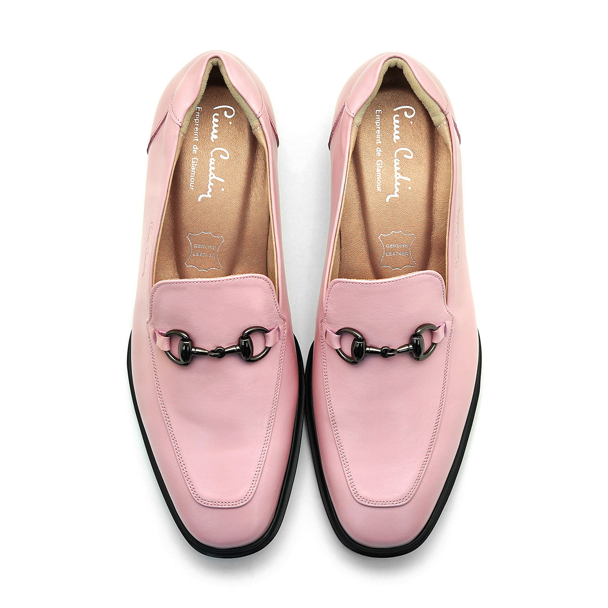 ស្បែកជើងកែងរបស់ស្ត្រី Pierre Cardin ផលិតពីស្បែកសុទ្ធ ពណ៌ខ្មៅ ម៉ូដែល 30TC113