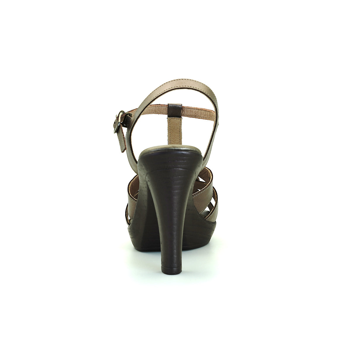 ស្បែកជើងនារី Pierre Cardin កែងជើងខ្ពស់ កែងជើងខ្ពស់ ទន់ស្រួលពាក់ ផលិតពីស្បែកពិតប្រាកដ ពណ៌សំរិទ្ធ ម៉ូដែល 31PS805 