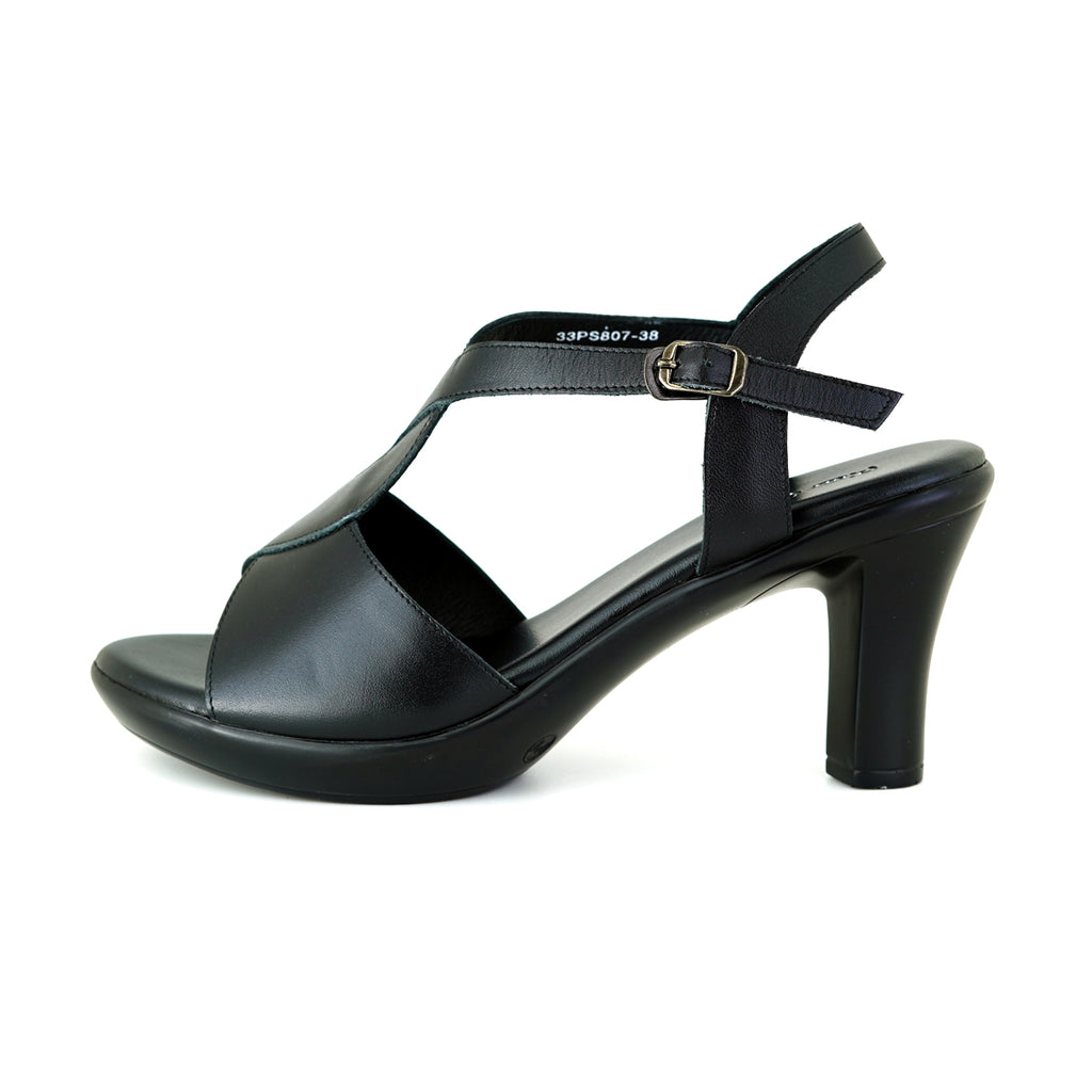 ស្បែកជើងនារី Pierre Cardin ស្បែកជើងកែងខ្ពស់ ទន់ស្រួលពាក់ ផលិតពីស្បែកសុទ្ធ ម៉ូដែល 33PS807 
