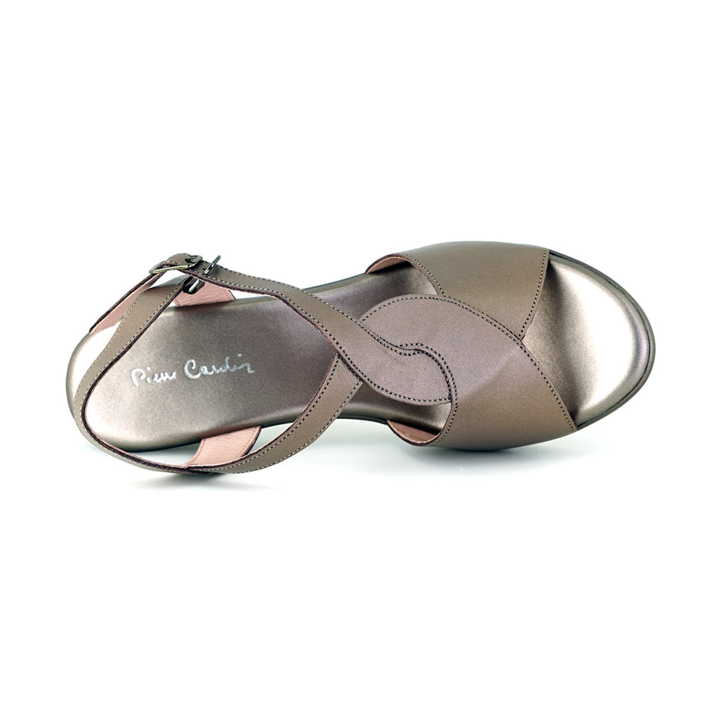 ស្បែកជើងនារី Pierre Cardin ស្បែកជើងកែងខ្ពស់ ទន់ស្រួលពាក់ ផលិតពីស្បែកសុទ្ធ ម៉ូដែល 33PS807 