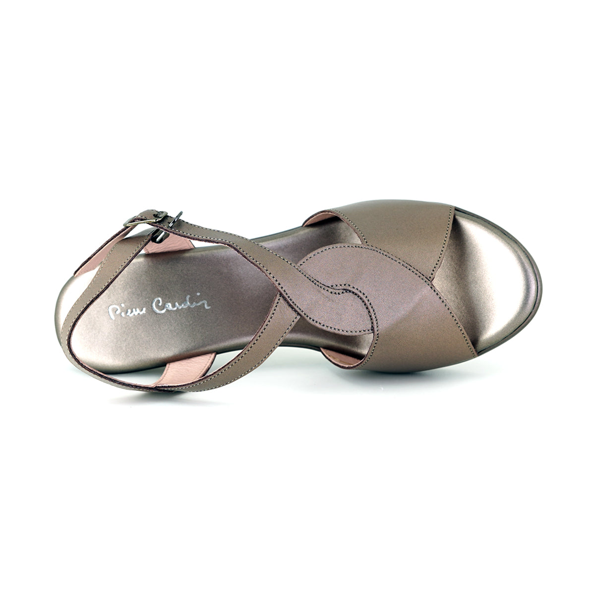 ស្បែកជើងនារី Pierre Cardin ស្បែកជើងកែងខ្ពស់ ទន់ស្រួលពាក់ ផលិតពីស្បែកសុទ្ធ ម៉ូដែល 33PS807 