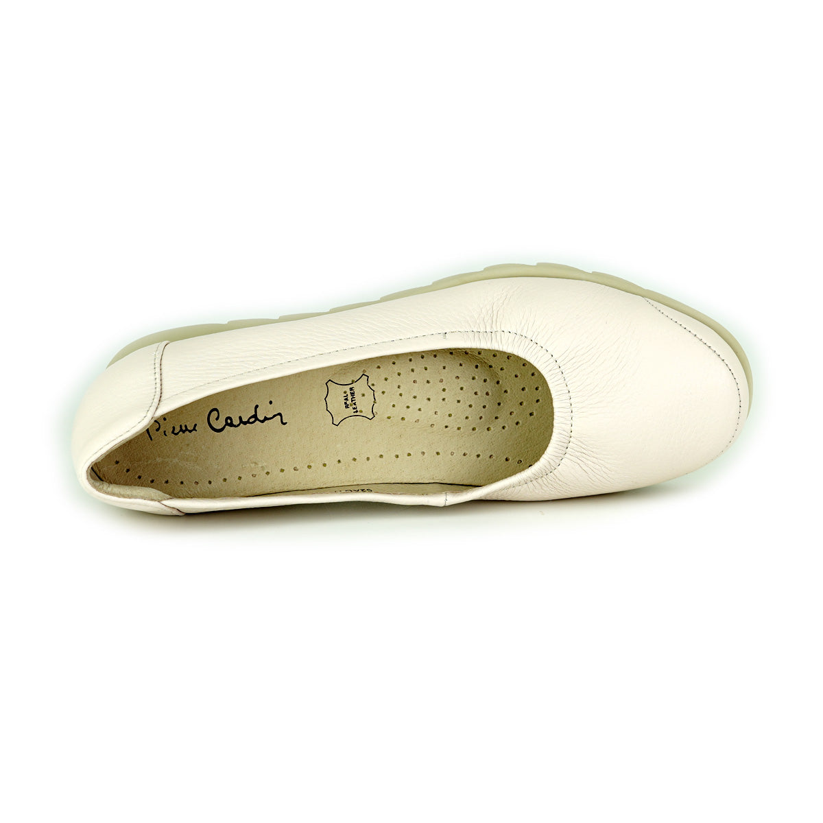 ស្បែកជើងនារី Pierre Cardin ទន់ស្រួលពាក់ ផលិតពីស្បែកសុទ្ធ បន៍ត្នោតខ្ចី ម៉ូដែល 52AD170 