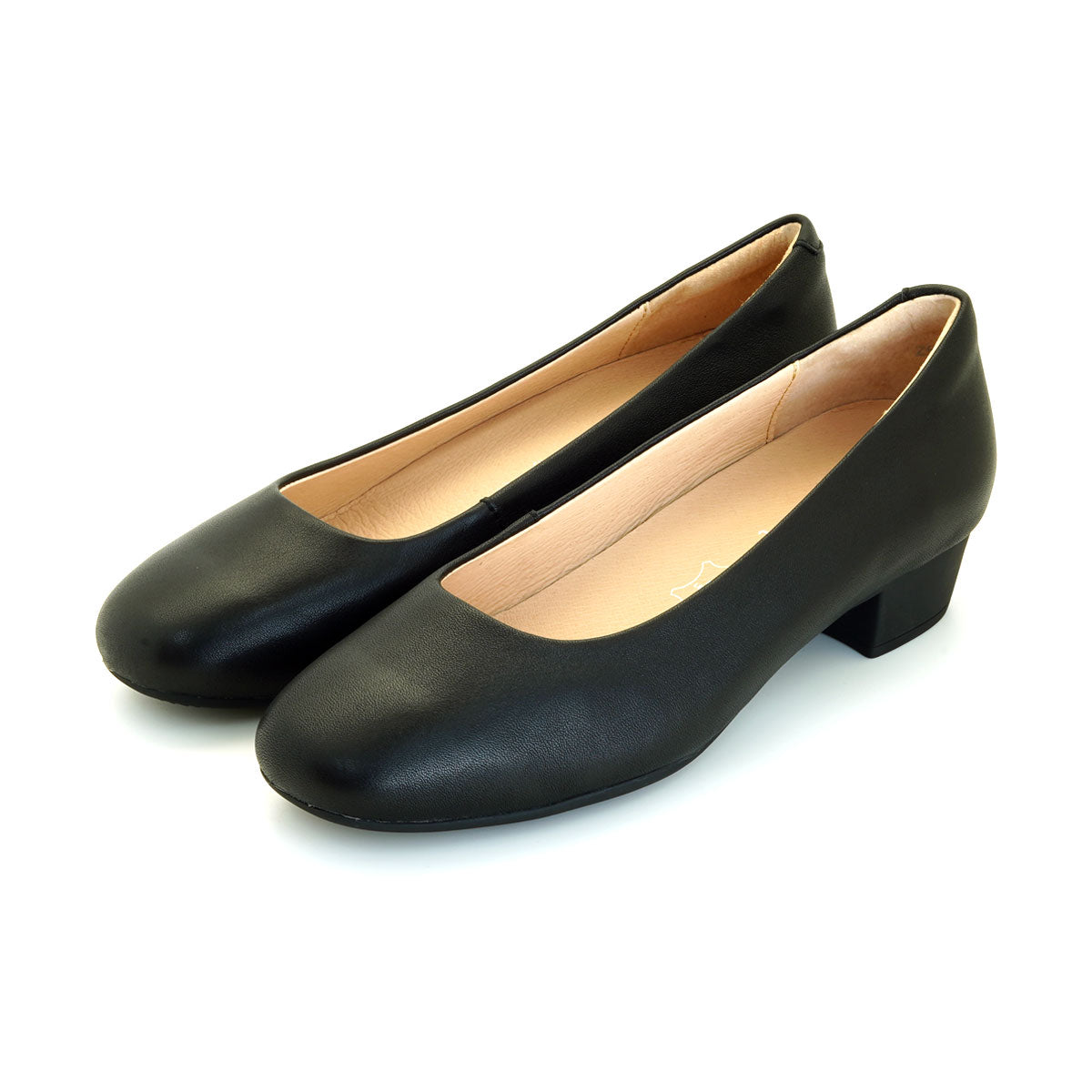 ស្បែកជើងនារី Pierre Cardin ស្បែកជើងសំប៉ែត ស្បែកជើងស្បែក ទន់ស្រួលពាក់ ផលិតពីស្បែកសុទ្ធ ពណ៌ខ្មៅ ម៉ូដែល 52AD146 