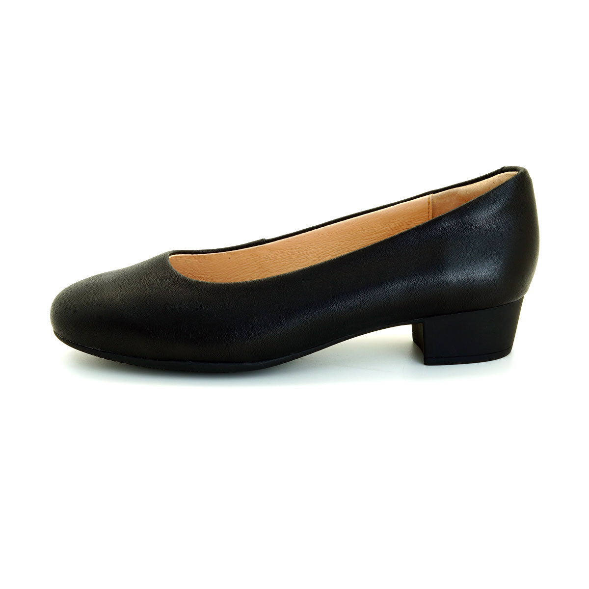 ស្បែកជើងនារី Pierre Cardin ស្បែកជើងសំប៉ែត ស្បែកជើងស្បែក ទន់ស្រួលពាក់ ផលិតពីស្បែកសុទ្ធ ពណ៌ខ្មៅ ម៉ូដែល 52AD146 
