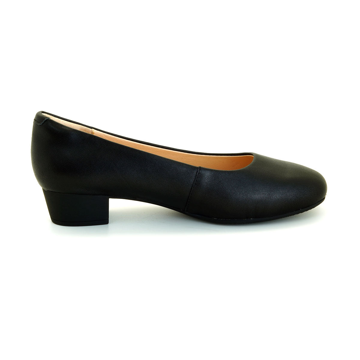 ស្បែកជើងនារី Pierre Cardin ស្បែកជើងសំប៉ែត ស្បែកជើងស្បែក ទន់ស្រួលពាក់ ផលិតពីស្បែកសុទ្ធ ពណ៌ខ្មៅ ម៉ូដែល 52AD146 