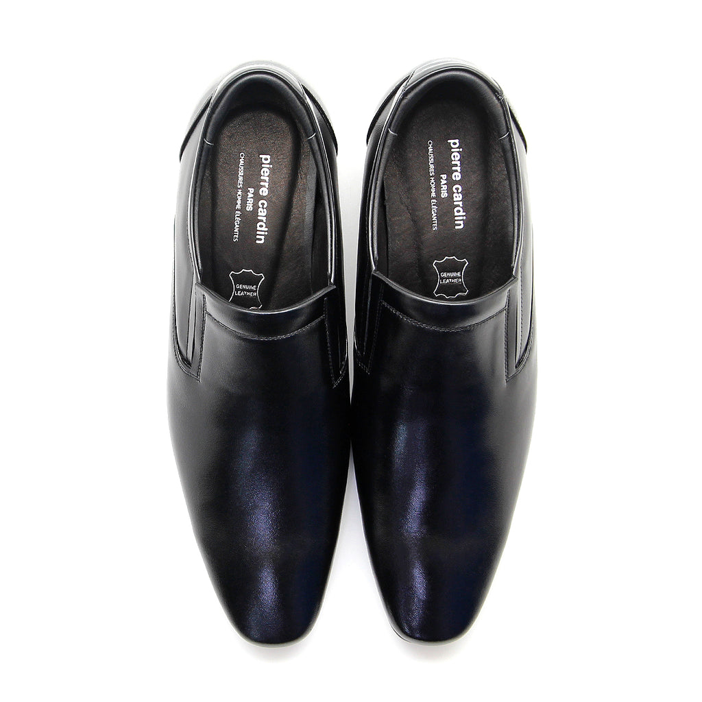 ស្បែកជើងបុរស Pierre Cardin ស្បែកជើងផ្លូវការ ស្បែកជើងផ្លូវការ ទន់ស្រួលពាក់ ផលិតពីស្បែកសុទ្ធ ពណ៌ខ្មៅ ទំហំ 40, 41, 42, 43, 44, ម៉ូដែល 80TD118