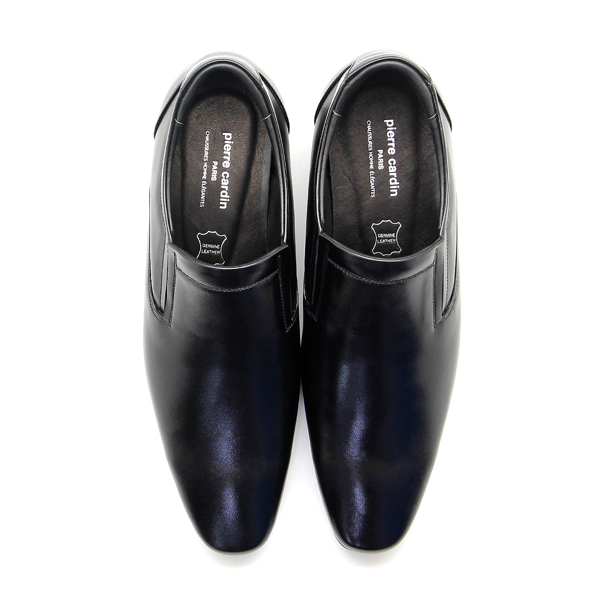 ស្បែកជើងបុរស Pierre Cardin ស្បែកជើងផ្លូវការ ស្បែកជើងផ្លូវការ ទន់ស្រួលពាក់ ផលិតពីស្បែកសុទ្ធ ពណ៌ខ្មៅ ទំហំ 40, 41, 42, 43, 44, ម៉ូដែល 80TD118