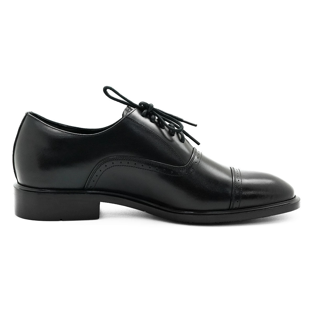 ស្បែកជើងបុរស Pierre Cardin ស្បែកជើងស្បែកក្រណាត់ ទន់ស្រួលពាក់ ផលិតពីស្បែកខ្មៅពិត ម៉ូដែល 80TD122 
