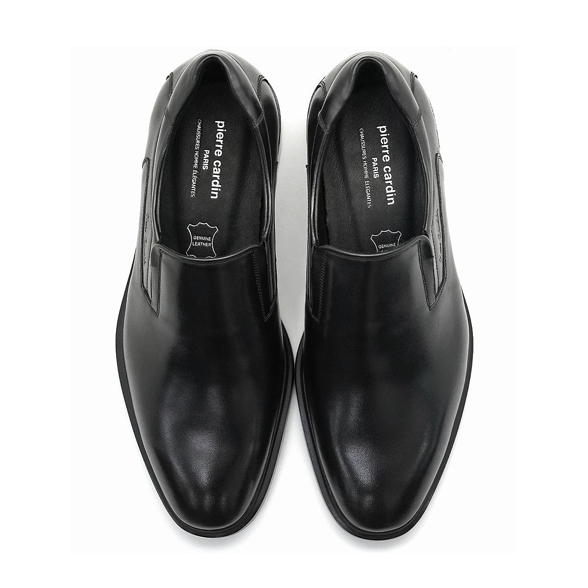 ស្បែកជើងបុរស Pierre Cardin ស្បែកជើងផ្លូវការ ទន់ស្រួលពាក់ ផលិតពីស្បែកសុទ្ធ ពណ៌ត្នោត ទំហំ 80TD127