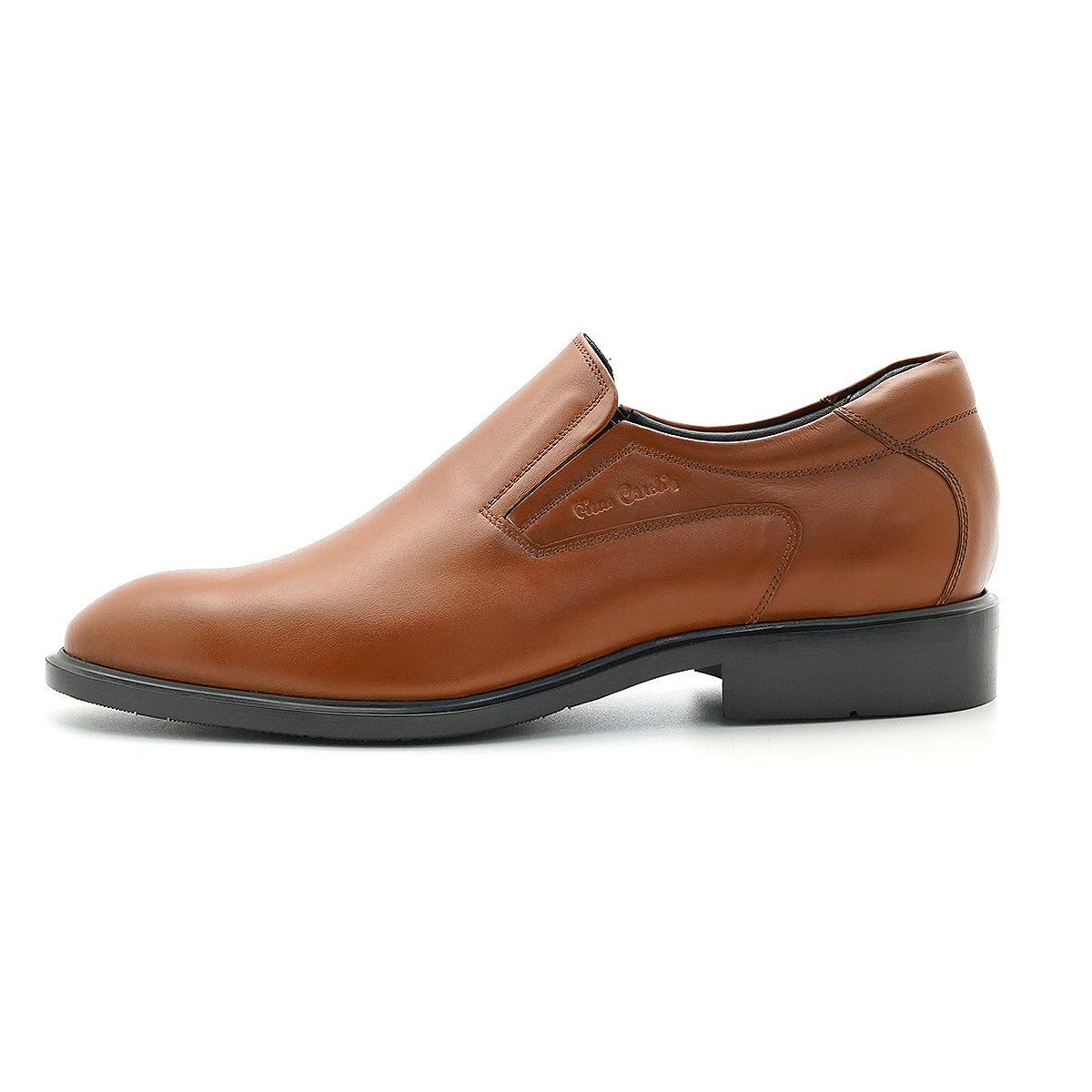ស្បែកជើងបុរស Pierre Cardin ស្បែកជើងផ្លូវការ ទន់ស្រួលពាក់ ផលិតពីស្បែកសុទ្ធ ពណ៌ត្នោត ទំហំ 80TD127