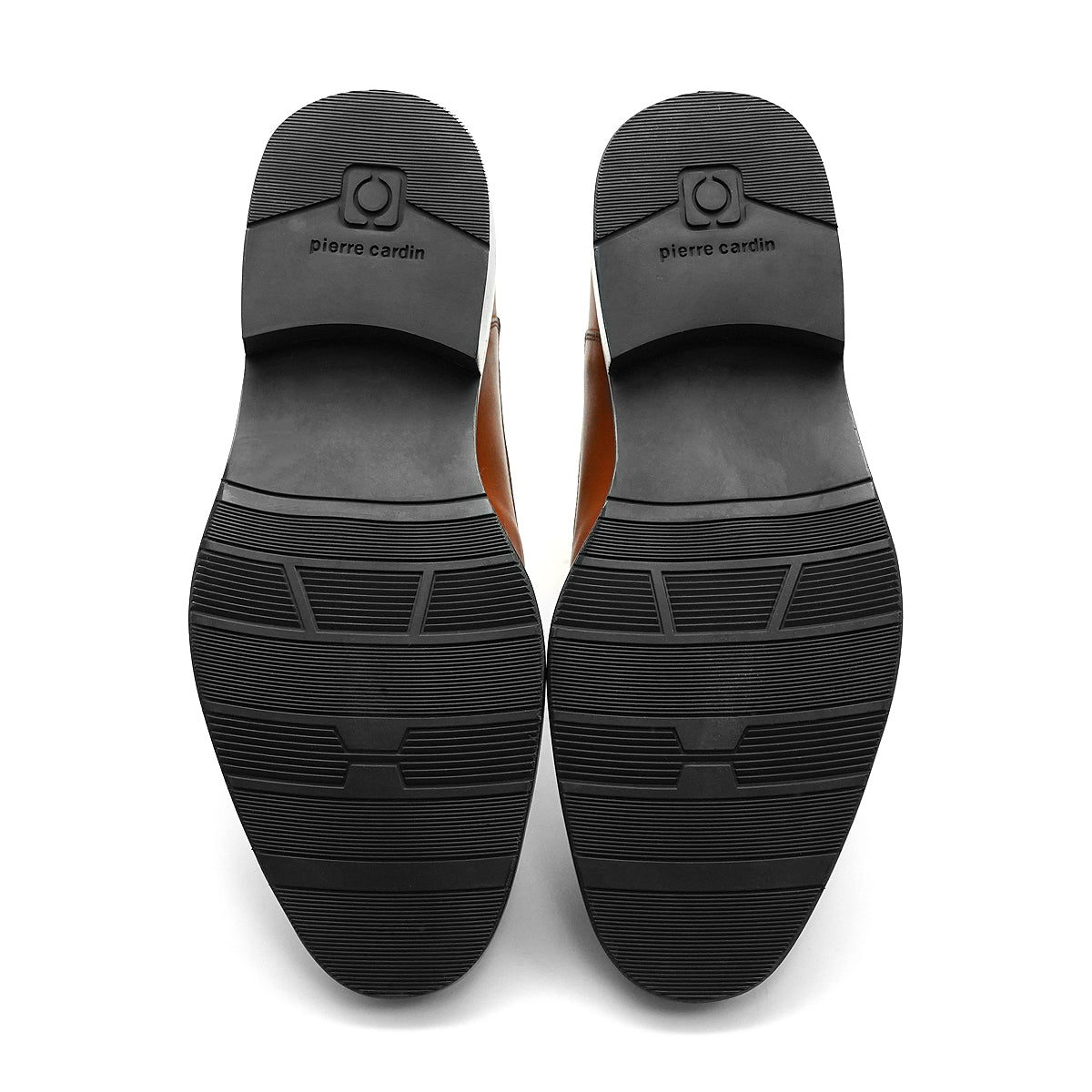 ស្បែកជើងបុរស Pierre Cardin ស្បែកជើងផ្លូវការ ទន់ស្រួលពាក់ ផលិតពីស្បែកសុទ្ធ ពណ៌ត្នោត ទំហំ 80TD127