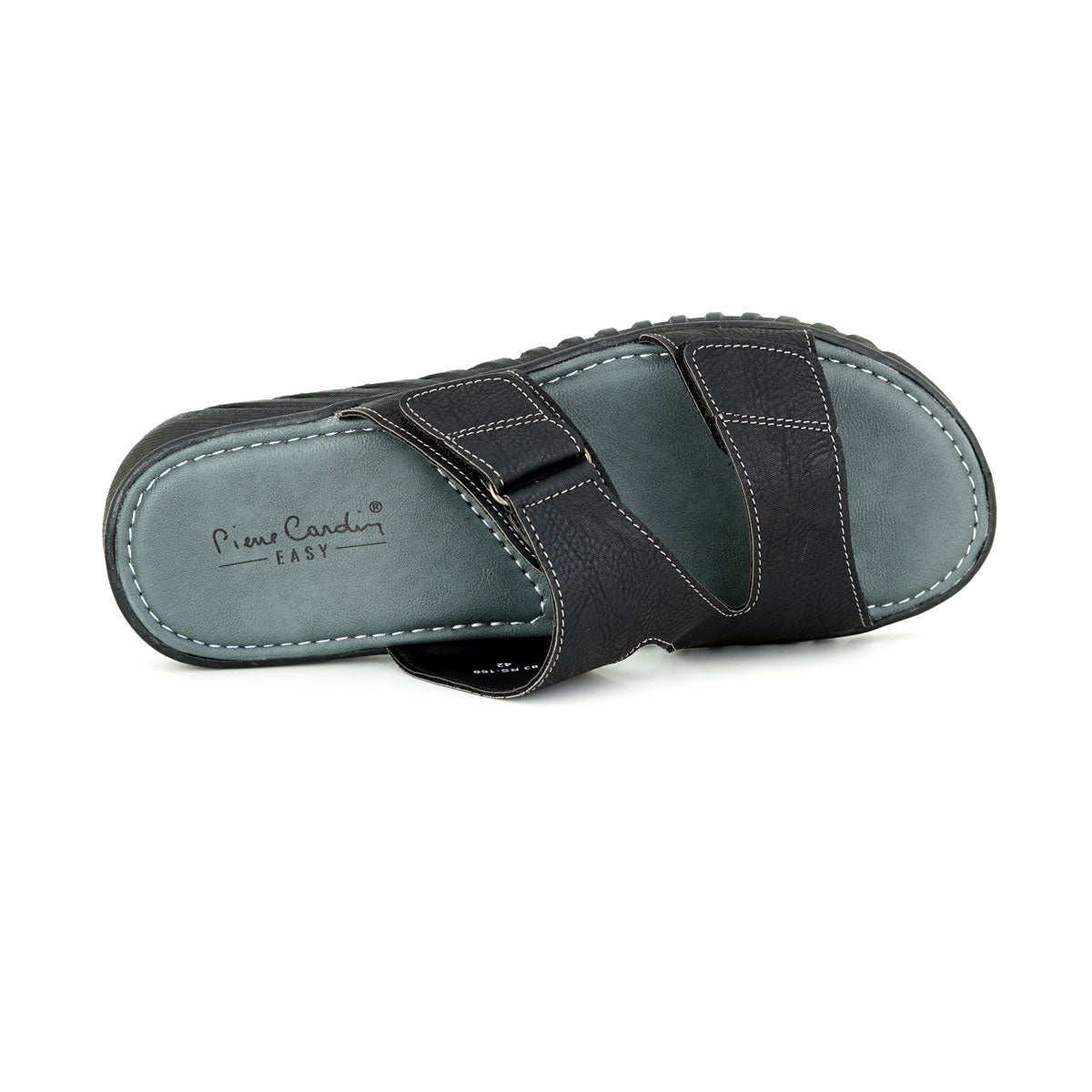 ស្បែកជើងបុរស Pierre Cardin ទន់ស្រួលពាក់ ផលិតពីស្បែកសំយោគ ពណ៌ខ្មៅ ម៉ូដែល 83RS166 