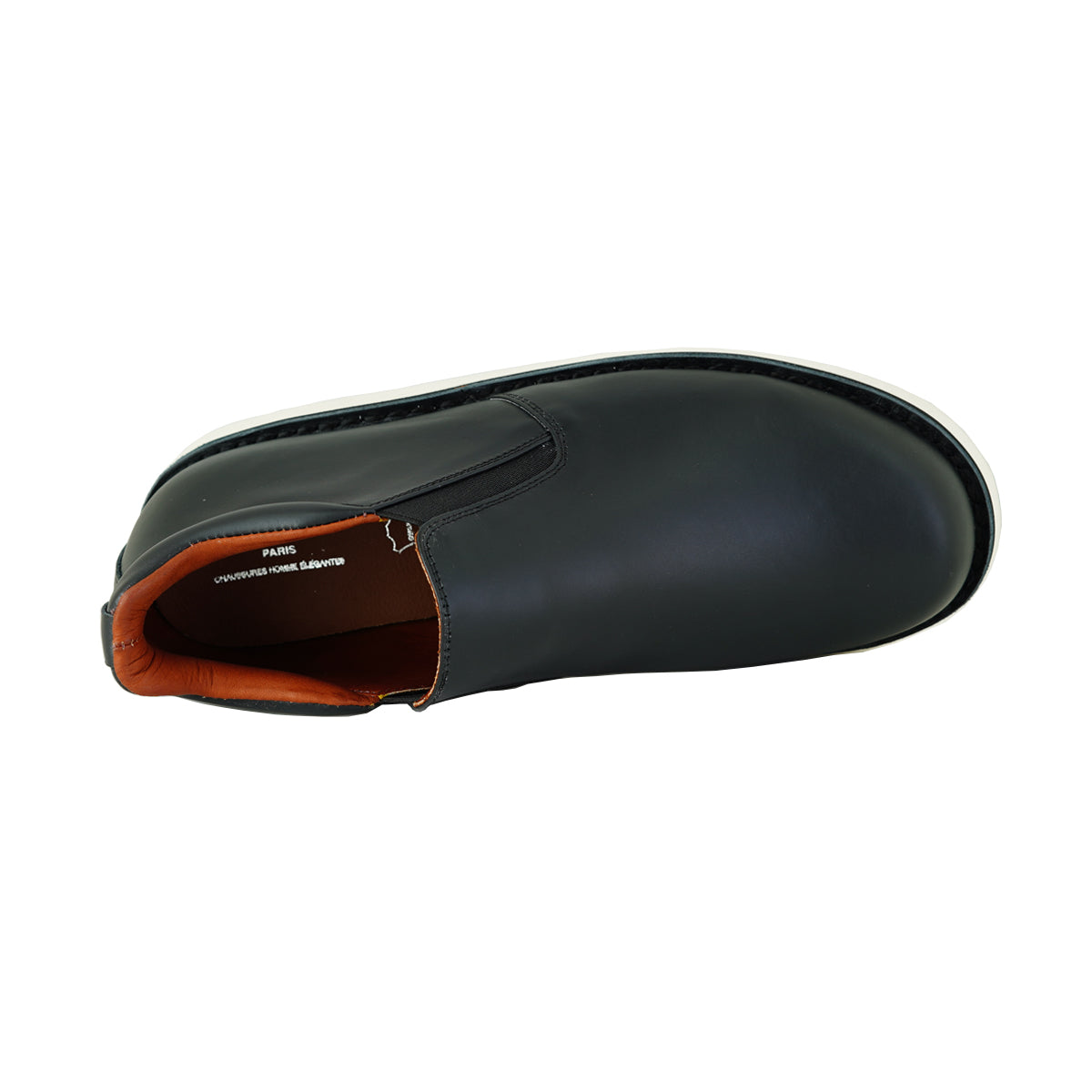 ស្បែកជើងបុរស Pierre Cardin ស្បែកជើងកវែង ជើងខ្លី ទន់ស្រួលពាក់ ផលិតពីស្បែកសុទ្ធ ពណ៌ខ្មៅ ម៉ូដែល 84JC176 