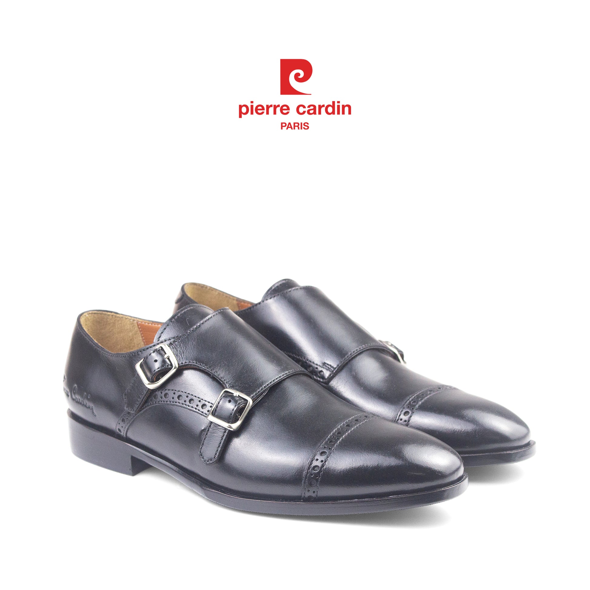 ស្បែកជើងស្បែកបុរស Pierre Cardin Premium Double Monkstrap - PCMFWLH 363